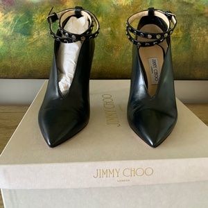 Jimmy Choo Bootie (Lark) With Stud Accent Size 38